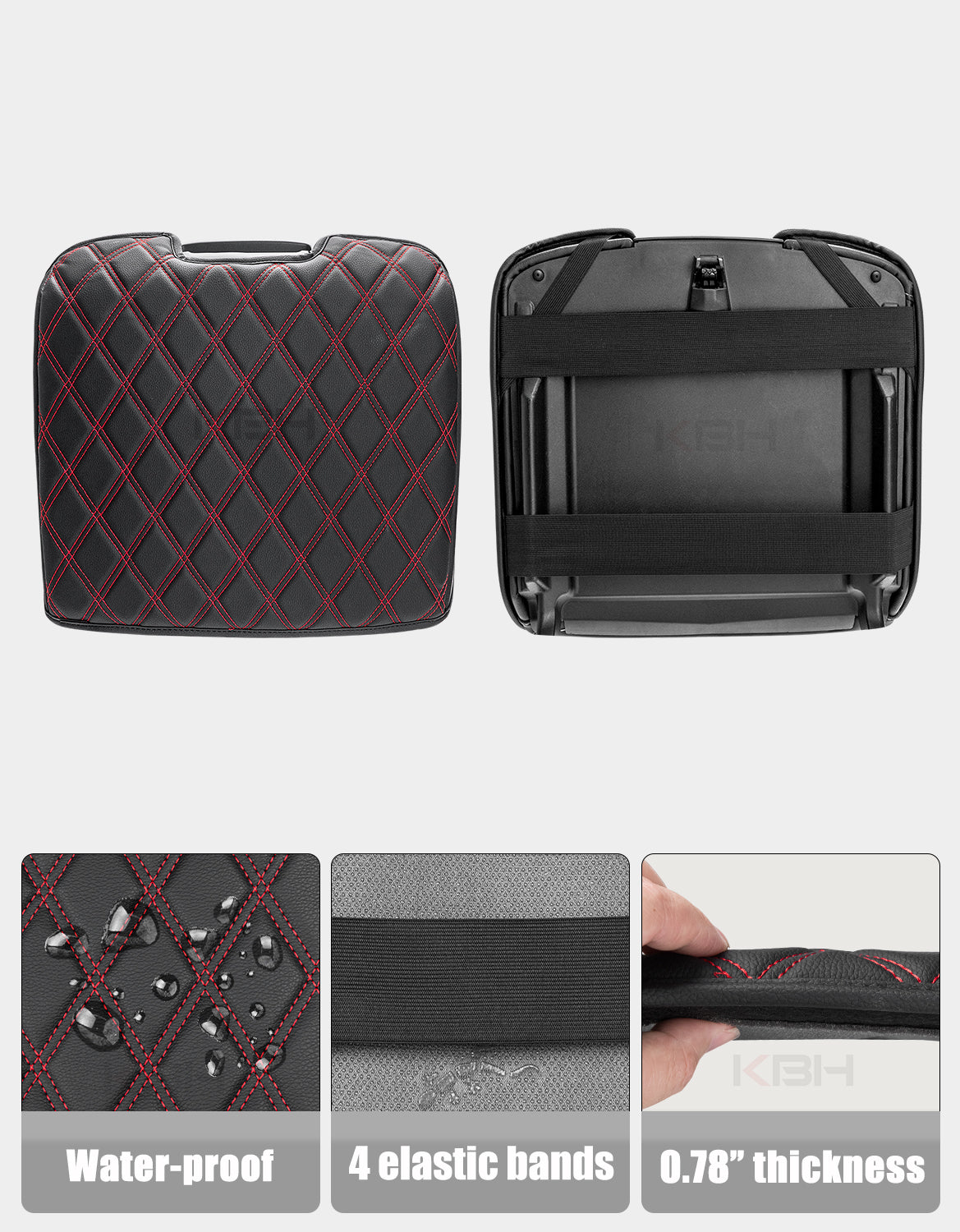 Center Console Armrest Cover for Bucket Seat 2014-2018 Chevy Silverado 1500/2500/3500,2014-2018 GMC Sierra 1500/2500/3500,2015-2020 Tahoe/Yukon/Suburban