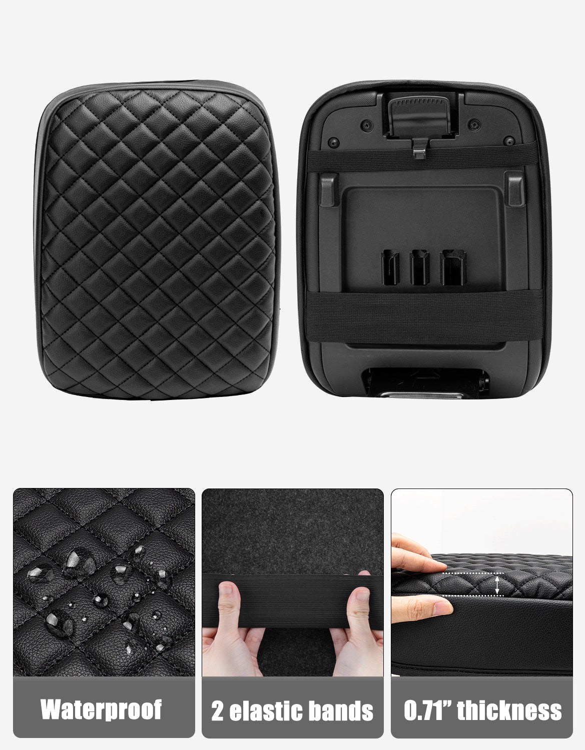 KBH Center Console Armrest Cover Pad for Nissan Frontier 2022-2025