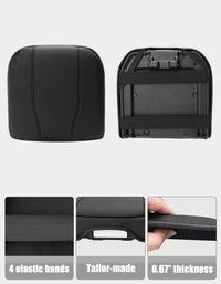 Thick Version Center Console Cushion Cover for  Bucket Seat 2019-2026 GMC Sierra 1500 2500 3500,2019-2026 Chevy Silverado 1500 2500 3500, 2021-2026 Tahoe/Suburban/Yukon