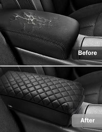 KBH Center Console Armrest Cover Cushion Pad Protector for 2009-2014 Nissan Maxima,2013-2018 Nissan Altima