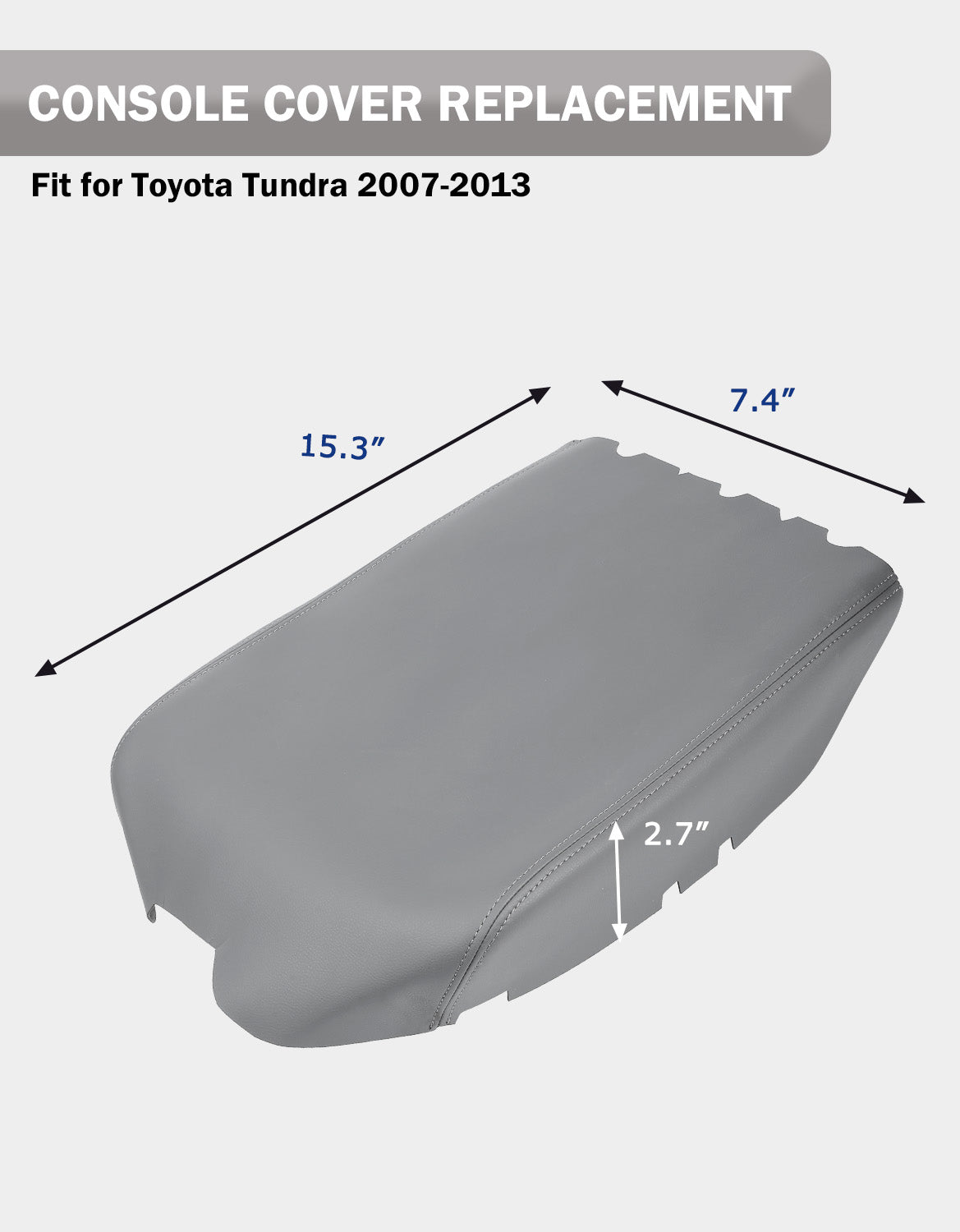 KBH Center Console Armrest Cover for Toyota Tundra 2007-2013