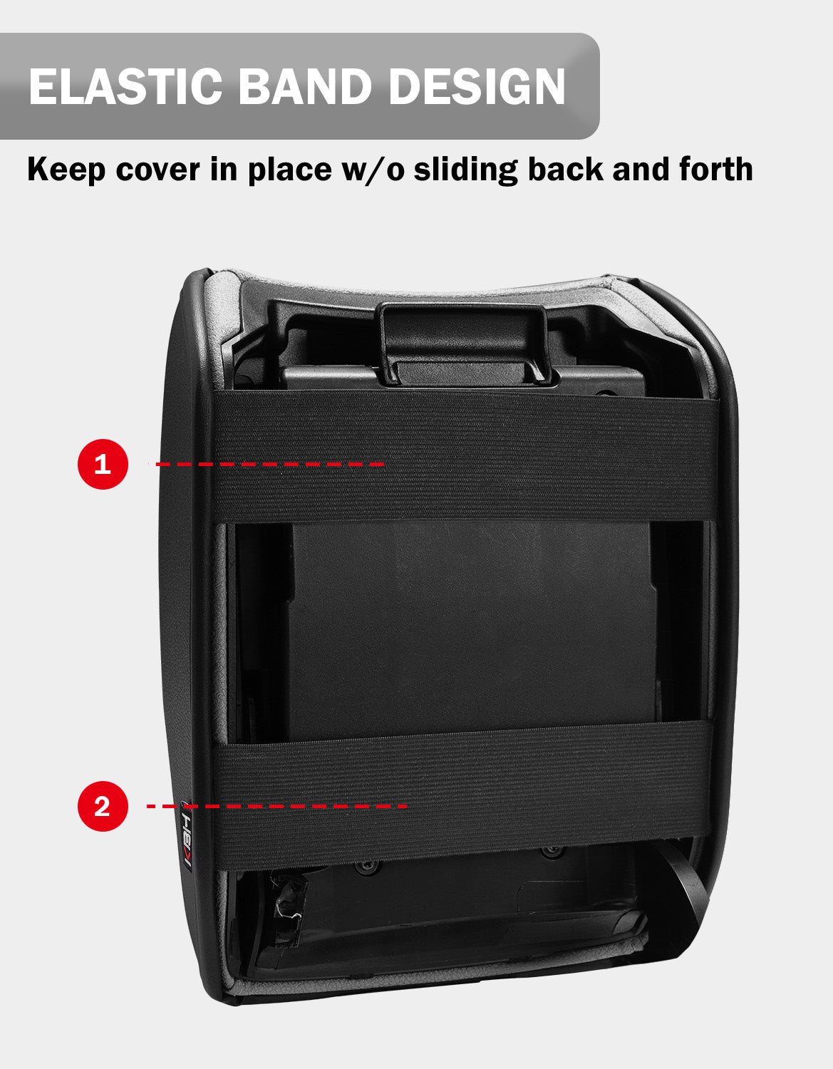 KBH Center Console Armrest Cover Cushion Pad Protector Black for Honda CRV 2017-2022