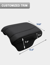KBH Center Console Armrest Cover for Honda Pilot 2023-2026, Ridgeline 2024-2025, Passport 2024-2026，Middle Console Lid Protector with Side Pockets