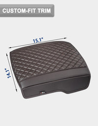Center Console Armrest Cover Pad Cushion Protector for Bucket Seat 2019-2026 Dodge Ram 1500 2500 3500