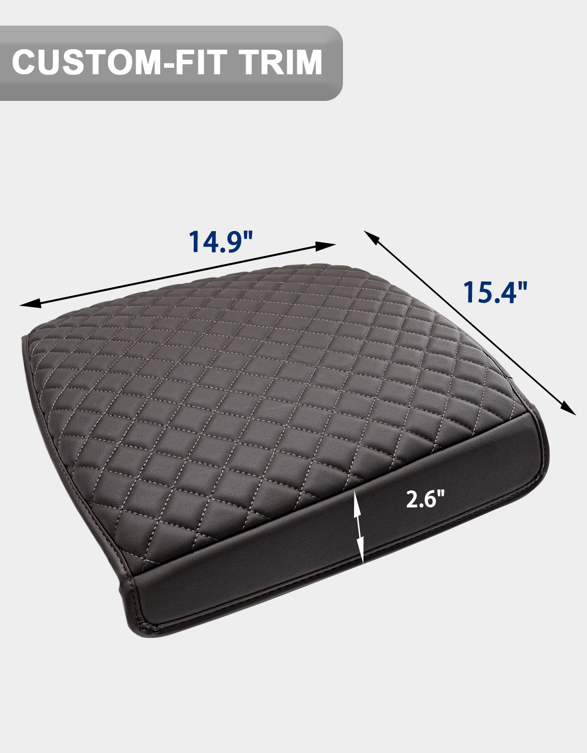 KBH Center Console Armrest Cover Pad Cushion Protector for Bucket Seat 2009-2018 Dodge RAM 1500 2500 3500