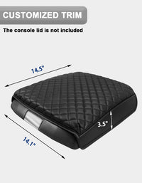 KBH Center Console Armrest Cover Pad Cushion Protector for Bucket Seat 2009-2018 Dodge RAM 1500 2500 3500
