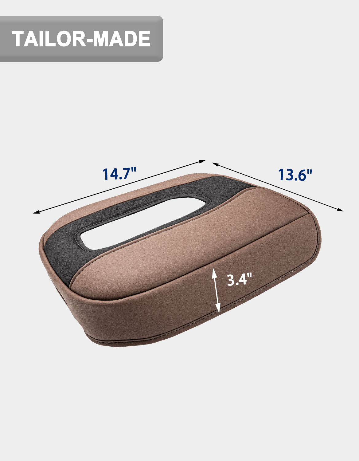 Thick Version Center Console Cushion Cover for Bucket Seat 2019-2026 GMC Sierra 1500 2500 3500,2019-2026 Chevy Silverado 1500 2500 3500, 2021-2026 Tahoe/Suburban/Yukon