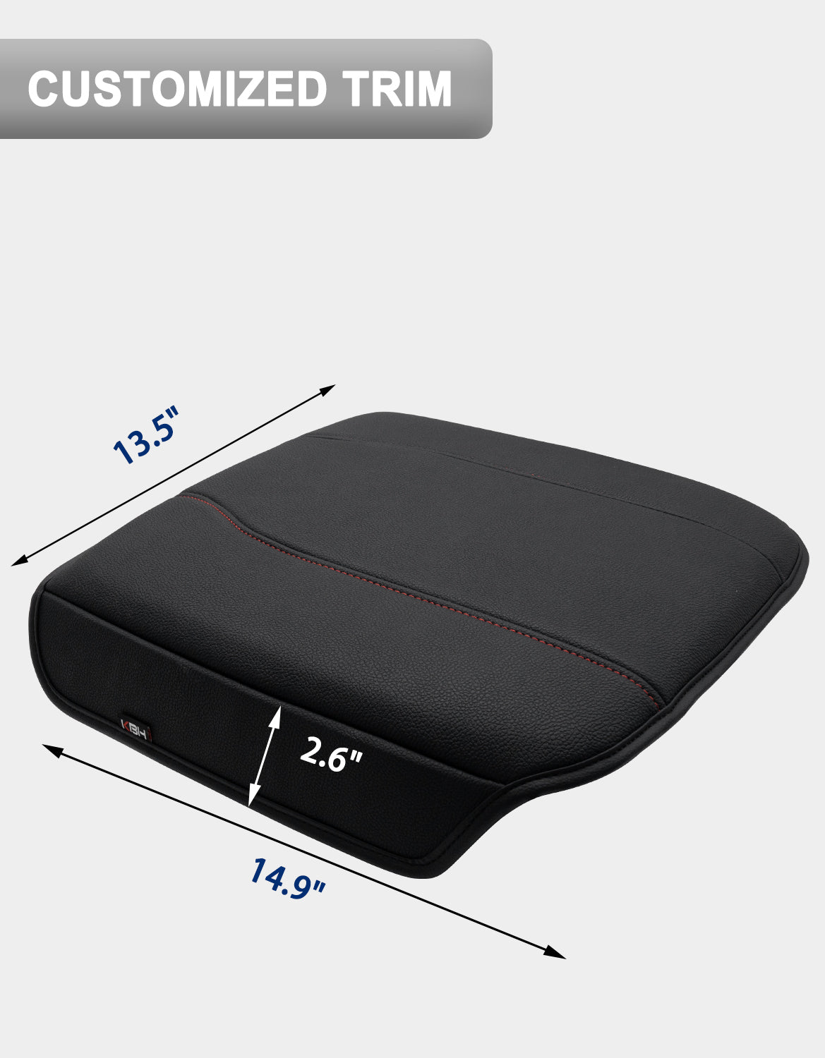 KBH Center Console Cushion Cover for  Bucket Seat 2019-2025 GMC Sierra 1500 2500 3500,2019-2025 Chevy Silverado 1500 2500 3500, 2021-2025 Tahoe/Suburban/Yukon