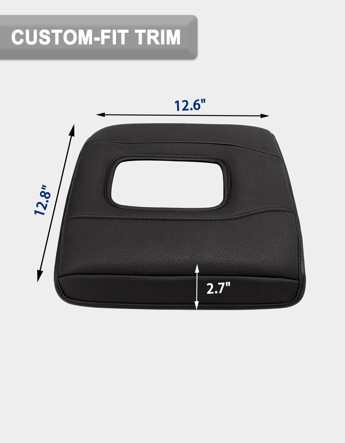 KBH Center Console Armrest Cover for Jump Seat 2014-2018 Chevy Silverado 1500 2500 3500,2014-2018 GMC Sierra 1500 2500 3500
