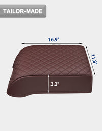Center Console Armrest Cover Pad for Bucket Seat 2015-2020 Ford F150, 2017-2022 F250 F350 F450 F550 Super Duty, 2018-2024 Ford Expedition