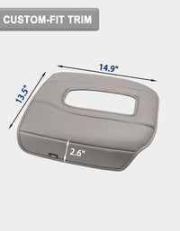 KBH Center Console Cushion Cover for Bucket Seat 2019-2025 GMC Sierra 1500 2500 3500,2019-2025 Chevy Silverado 1500 2500 3500, 2021-2025 Tahoe/Suburban/Yukon