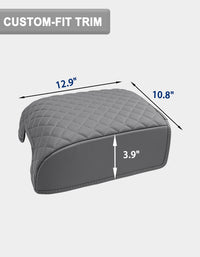 KBH Center Console Armrest Cover Pad for Bucket Seat 2004-2014 Ford F150 XL XLT STX, 2007-2017 Ford Expedition, 2006-2008 Lincoln Mark LT