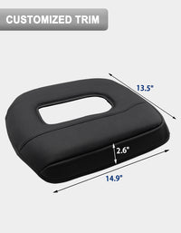 KBH Center Console Armrest Cover Pad for Jump Seat 2019-2025 GMC Sierra 1500 2500 3500,2019-2025 Chevy Silverado 1500 2500 3500