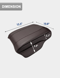 KBH Center Console Armrest Cover for Honda Pilot 2023-2026, Honda Ridgeline 2024-2025, Passport 2024-2026，Middle Console Lid Protector with Side Pockets