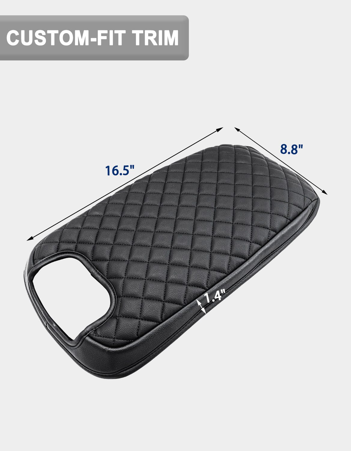 KBH Center Console Armrest Cover for Bucket Seat 1999-2007 Ford F250 F350 F450 F550 Super Duty,2000-2008 Ford F650 Super Duty,1999-2007 Ford Excursion