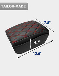 Center Console Armrest Cover for 2018-2025 Jeep Wrangler JL with Side Pockets