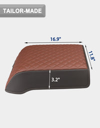 Center Console Armrest Cover Pad for Bucket Seat 2015-2020 Ford F150, 2017-2022 F250 F350 F450 F550 Super Duty, 2018-2024 Ford Expedition