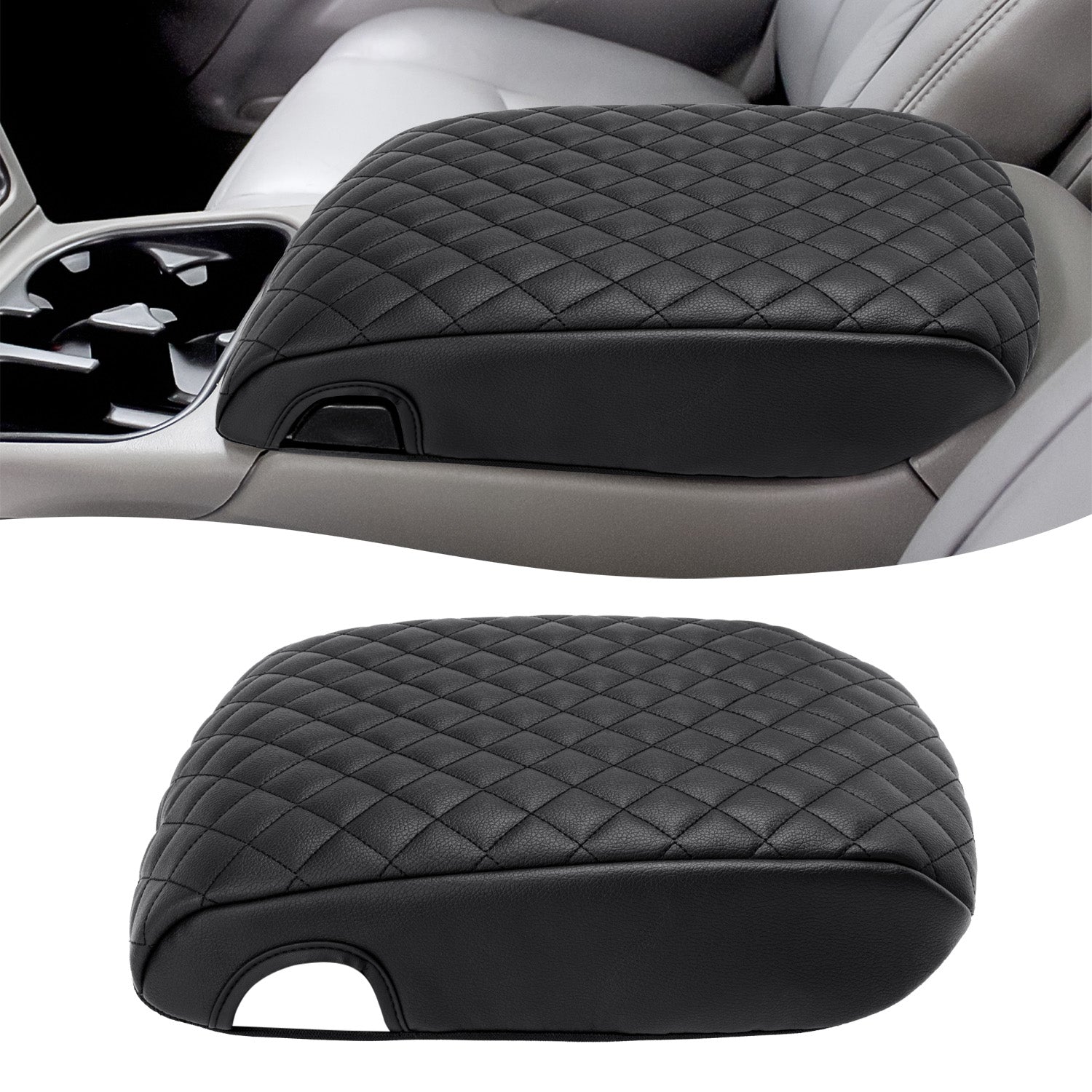 KBH Center Console Armrest Cover for Chevy Silverado & Tahoe & Suburban & Avalanche, GMC Sierra & Yukon 2003-2006