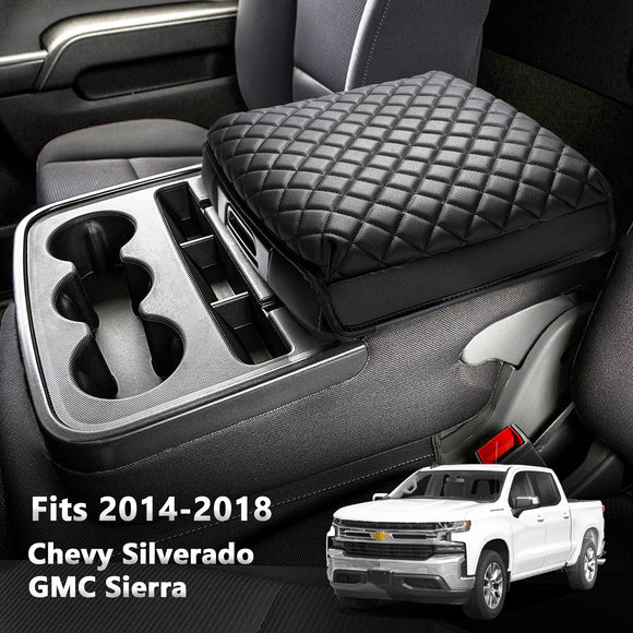 KBH Center Console Armrest Cover for Chevy Silverado & GMC Sierra 2014-2018 - kbhmotors