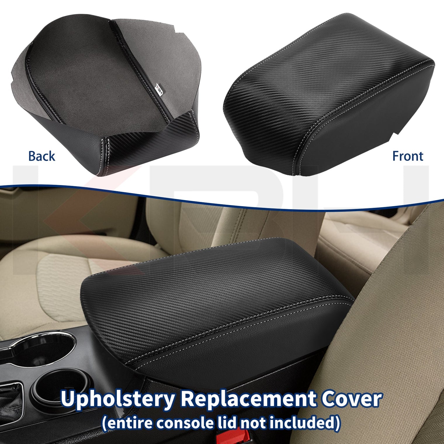 KBH Center Console Armrest Cover for Ford Explorer 2011-2019