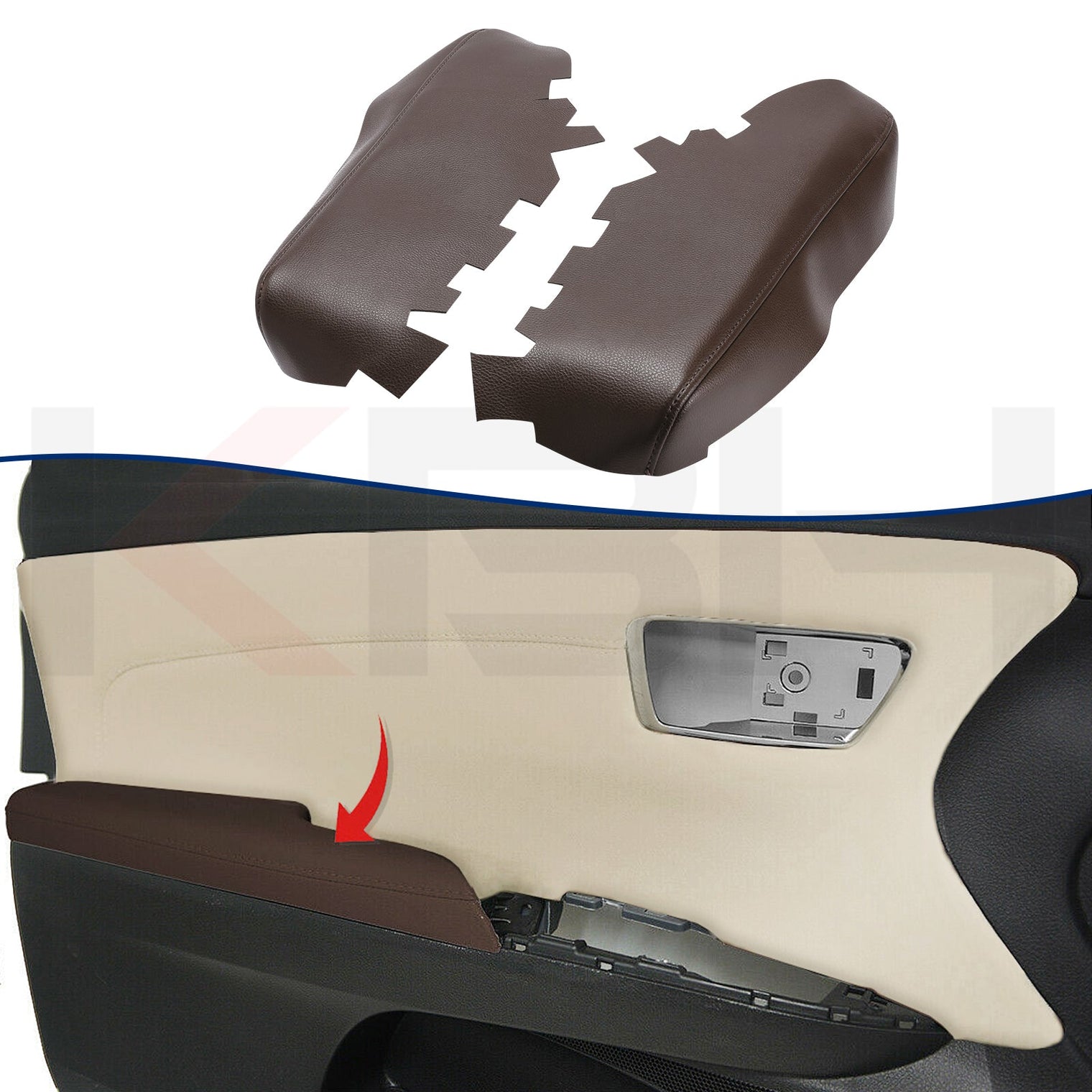 KBH Front Door Panel Armrest Cover for Toyota Avalon 2013-2018