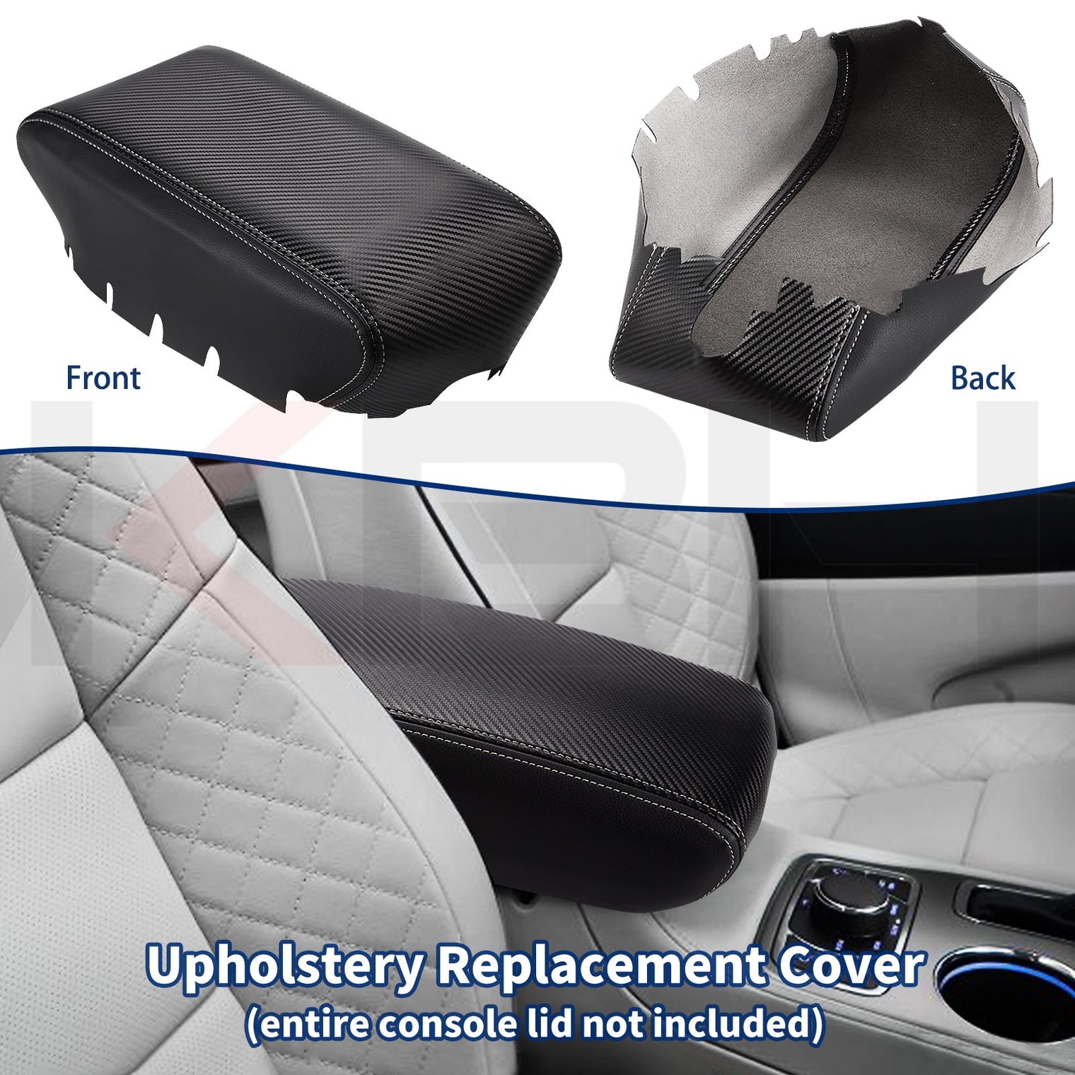 KBH Center Console Armrest Cover for Jeep Grand Cherokee 2011-2020 - kbhmotors