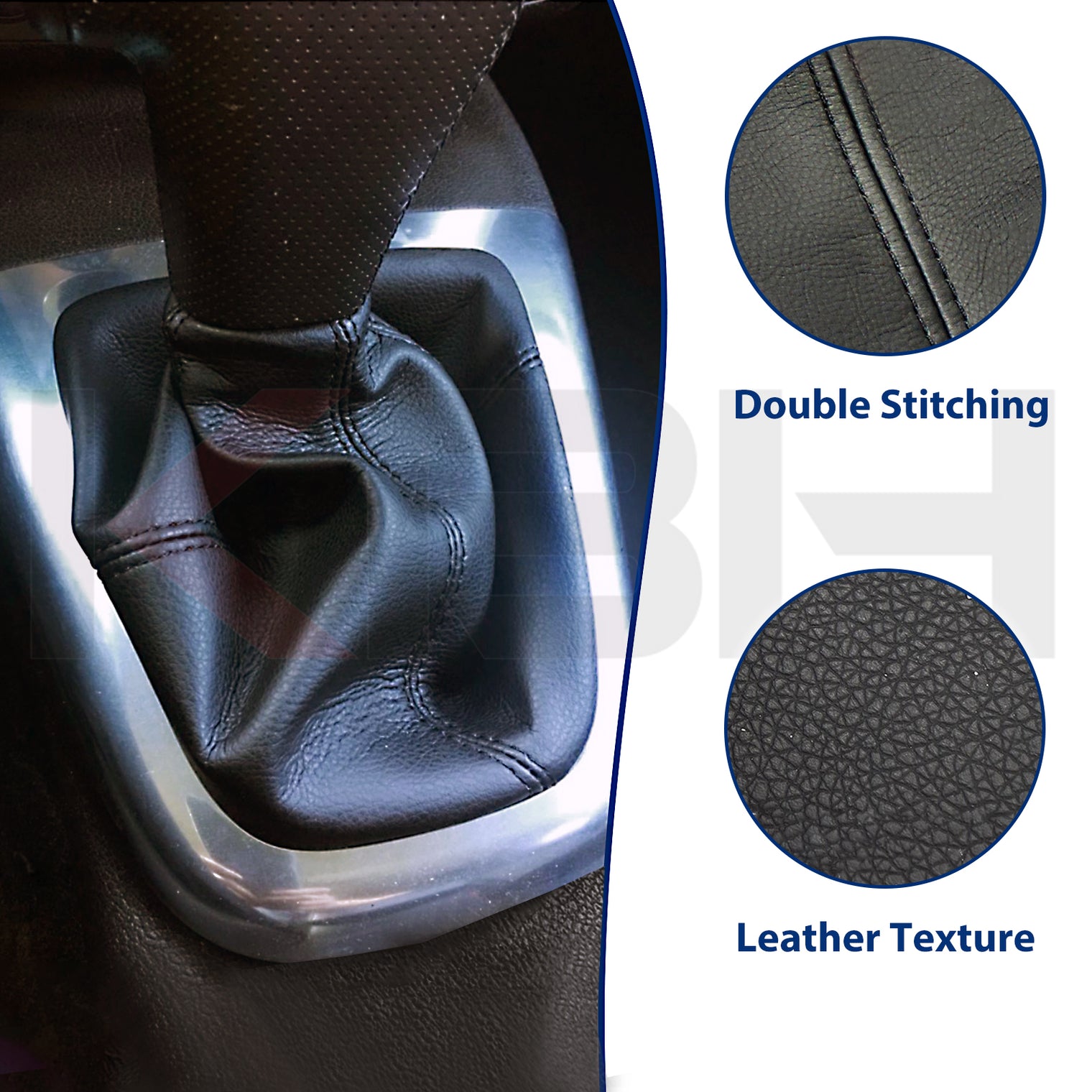 KBH Gear Shift Boot Leather Cover for Hummer H3 2005-2011 - kbhmotors